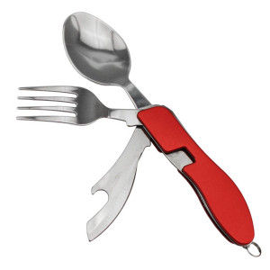Многофункциональный походный нож Traveler A007 красный
