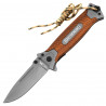 Нож складной Browning 364 рукоять G10 с титановым покрытием, темляк коричневый