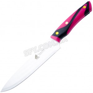 Нож поварской C056-8 Розовая рукоять