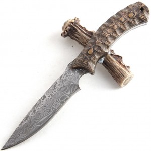 Охотничий нож с имитацией дамаска Boda FB968-2