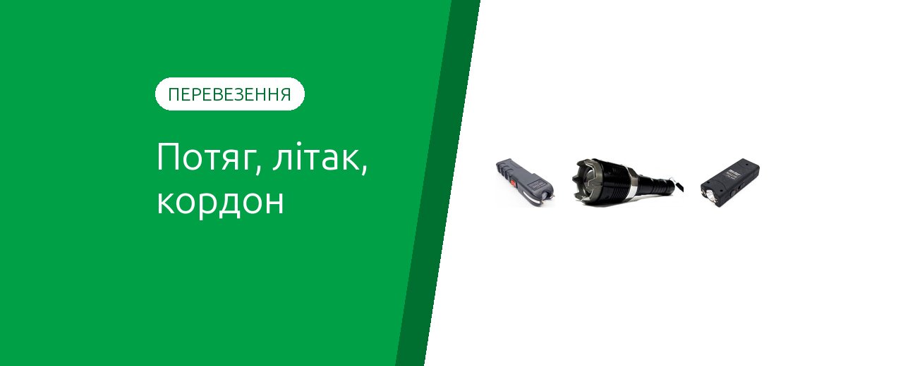 Можно ли возить электрошокер в поезде, самолёте и за границу